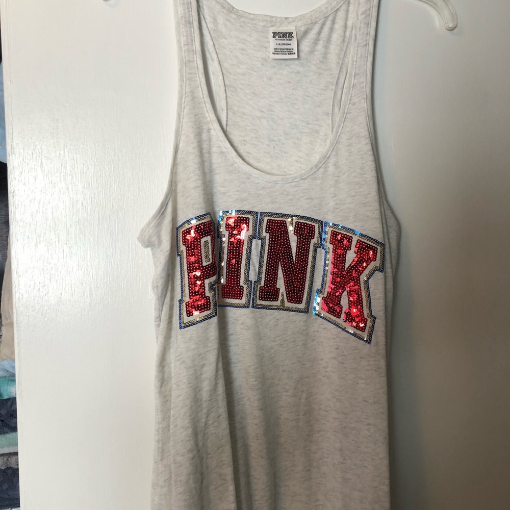 PINK bling tank top